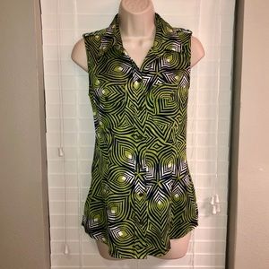 New York & Company Sleeveless Shirt, Small